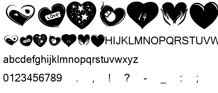 KR Valentines 2006 Six font